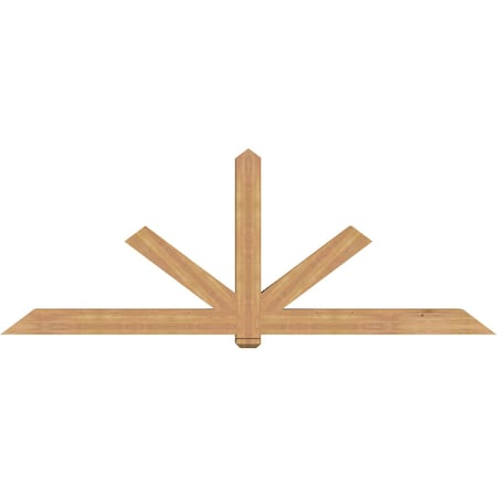 Ekena Millwork Kennewick Timber Gable Bracket, Western Red Cedar, 108"W x 40"H x 5 1/2"D x 5 1/2"F, 9/12 Pitch GBW108X40X0606KEN00SWR
